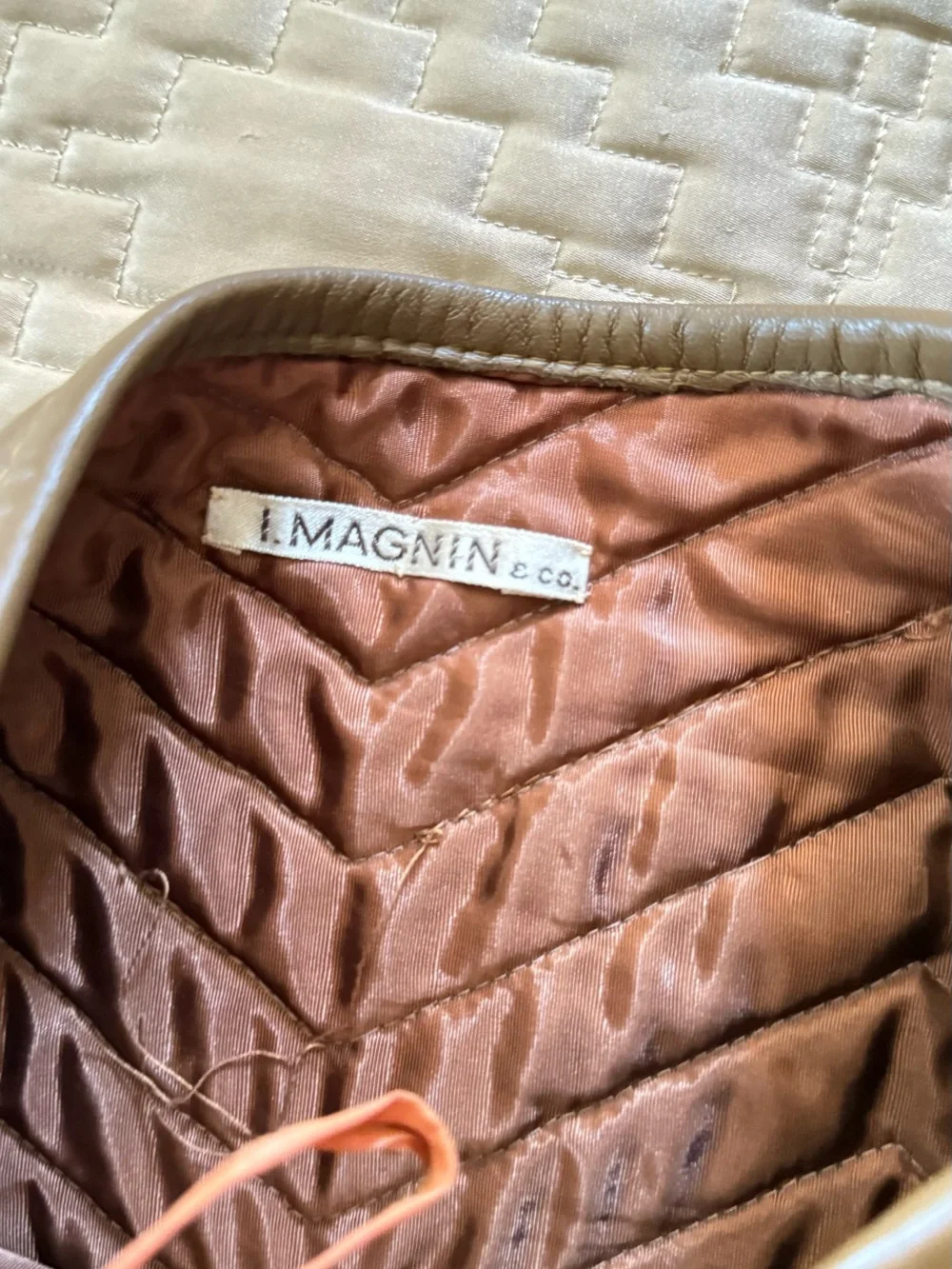 I.Magnin Vintage 60’s Women’s Brown Leather Skirt Size 8